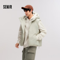 保暖服饰：Semir 森马 80%绒三防男士羽绒马甲 10-9724103103