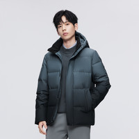 波司登奥莱冬款男经典休闲百搭色系保暖舒适连帽合身版型厚羽绒服 暗灰渐变9M32 205/116A