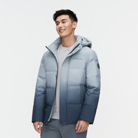 波司登奥莱冬款男经典休闲百搭色系保暖舒适连帽合身版型厚羽绒服 苍灰渐变9M34 175/92A