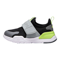 李宁 LI-NING童鞋儿童运动鞋男女小童夏秋支撑抗扭减震魔术贴一脚蹬休闲鞋 【春秋款】黑色/极致灰-13 26