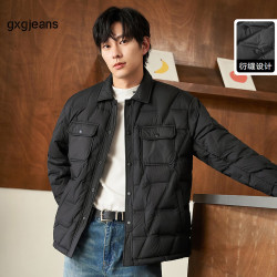 gxgjeans 【轻暖保温层】85%绒衬衫式轻薄羽绒服 11D1110322H