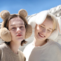 欧夏 可爱毛绒耳罩冬天耳朵保暖折叠防冻耳暖耳捂子耳包耳套