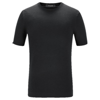 雅戈尔（YOUNGOR）毛衫男士秋冬青年男毛衫羊毛混纺短袖羊毛衫 黑色YYQW615224AYA L 105cm