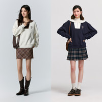 森马 装简约日常休闲舒适通勤圆领加厚