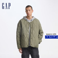 保暖服饰、PLUS会员：Gap 盖璞 【轻暖保温层】波浪绗线棉服外套 619672