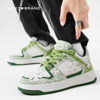 LUCKY BRAND 板鞋 女士四叶草美式运动鞋休闲鞋男士低帮潮鞋 草绿 42