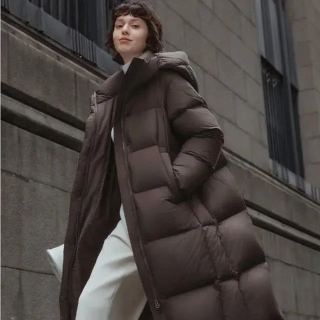 坦博尔 90%绒 落肩廓形加厚连帽羽绒服 高充绒量