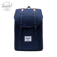 Herschel Supply 和行 大号双肩包 深蓝/彩虹橡胶带 19L