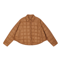 /江南布衣25秋羽绒服轻薄宽松直筒简约5P9C12150 218/黄咖 XS