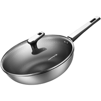 Joyoung 九阳 Bach系列 CGB3016 炒锅(30cm、不粘、316L不锈钢)