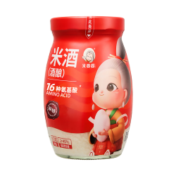 米婆婆 米酒醪糟酒酿 糯米甜酒月子米酒湖北特产 870g 1瓶