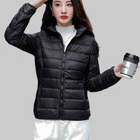 YBB/鸭宝宝轻薄羽绒服女士2025年秋冬短款保暖休闲时尚鸭绒外套