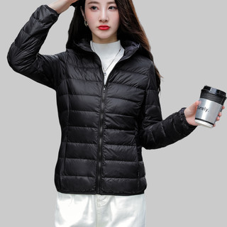 YBB/鸭宝宝轻薄羽绒服女士2025年秋冬短款保暖休闲时尚鸭绒外套