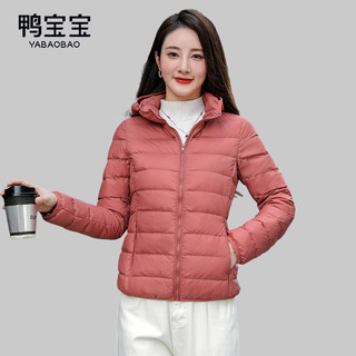 YBB/鸭宝宝轻薄羽绒服女士2025年秋冬短款保暖休闲时尚鸭绒外套