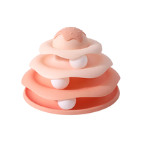 玲宠冰淇淋轨道游乐盘逗猫解闷猫咪塑料玩具小猫自嗨宠物用品