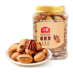 沃隆 碧根果618g罐装大颗粒手剥长寿果坚果炒货休闲零食