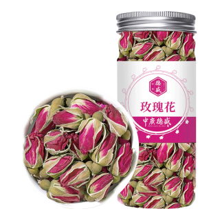 中广德盛冻干墨红玫瑰花茶干花茶女生养生大朵重瓣玫瑰花茶泡水喝的花草茶 【特级精品】冻干墨红玫瑰20g