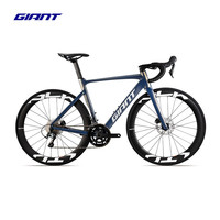 捷安特 PCR LTD 1+铝合金20速油碟全内走线破风竞技弯把公路自行车 闪金夜月蓝
