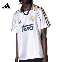 Adidas阿迪达斯夏季男子皇马足球运动休闲短袖T恤JJ3801