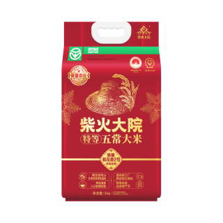 鲜秋风物集：柴火大院 绿色特等五常大米 原粮稻花香2号5kg(龙凤山产区 东北大米)