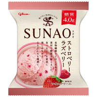 格力高sunao草莓树莓味冰淇淋120ml儿童冰激凌雪糕冷饮甜品