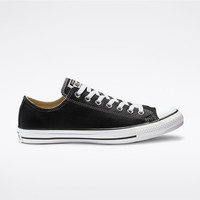 Converse/匡威男女同款板鞋皮质全明星休闲运动小白鞋春夏227046 black 9-42.5
