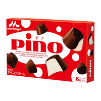 森永（Morinaga）pino品诺粒状香草巧克力冰淇淋6粒冰激凌雪糕冷饮