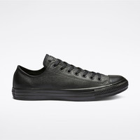 Converse/匡威男女同款板鞋皮质全明星休闲运动小白鞋春夏227046 Blk mono 8-41.5
