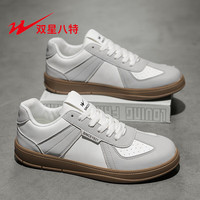 双星八特男鞋秋冬季2025新款男士德训鞋百搭休闲平底小 米色-WDSM-77822 41