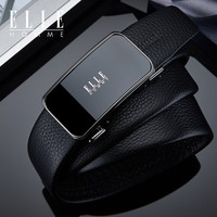 ELLE HOMME 皮带男自动扣真皮男士腰带 礼盒装