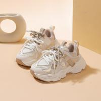 童天 25年男女童机甲风初中生网面厚底休闲运动鞋