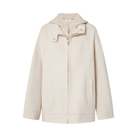 MO&Co.【active系列】毛呢外套假两件2025冬挺括双面呢MBE4COT061 砂白色 S /160