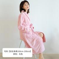 斜月三星 珊瑚绒长袖睡衣浴袍 男女款