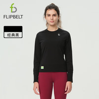 Flipbelt 飞比特 长袖t恤女秋冬透气健身瑜伽跑步运动上衣休闲圆领速干