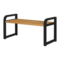 欧润哲 厨房置物架柜子分层桌面橱柜碗碟收纳架锅架台面调料架 黑色单层