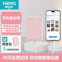 NewQ NEWQ H3 Micro-USB/Type-C/USB-A移动机械硬盘 1TB USB3.0 樱花粉