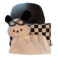 范爷家车载纸巾盒车用纸袋车内挂袋创意装饰品挂式扶手箱纸巾袋车内装饰