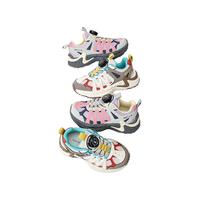 百丽（Belle）童鞋儿童户外鞋2025秋季女童登山徒步鞋男童旋转扣运动鞋 紫/灰/粉色 28 适合脚长约17.2-17.7cm