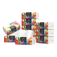 桔子姑娘抽纸家用加厚餐巾纸400张大包母婴用纸整箱实惠装 5层 400张*20包 整箱装