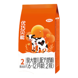 完达山 优巧贝能2段 较大婴幼儿配方奶粉400g/袋 （6-12月龄新生儿适用）