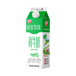 燕塘 3.3g乳蛋白 鲜牛奶  长效锁鲜-鲜致高品质牛乳946ml 盒装 946ml