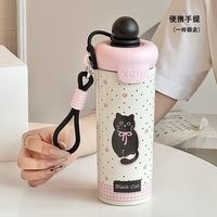 ins高颜值316不锈钢底浮球保温杯大容量便携咖啡杯卡通水杯子
