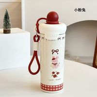 ins高颜值316不锈钢底浮球保温杯大容量便携咖啡杯卡通水杯子