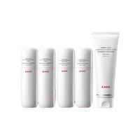 韩束白蛮腰美白淡斑礼盒护肤品去黄提亮水乳洁面保湿补水套装 白蛮腰水50ml*2+乳50ml*2+洁面100g+377面膜1片