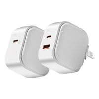 简纽30W快充双口PD适用于苹果14Pro平板iPhone充电器头可折叠双c手机iPad一套装13闪充双头12插头typec 1.0米type-c快充线