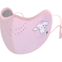 勋阳宇乐冬季儿童保暖口罩5-12岁防寒卡通户外小学生加绒加厚防风口罩 深灰色【10A儿童款澳绒口罩】 均码