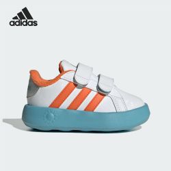 adidas 阿迪达斯 官方正品GRAND COURT儿童魔术贴运动休闲鞋IF4058