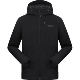 探路者 户外舒适秋冬软壳衣男式旅行外套运动服运动