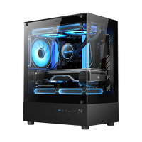 移动端：迅钛 sumtax 无立柱全景房MINI电脑机箱台式主机matx水冷侧透游戏