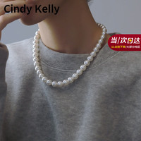 Cindy Kelly轻奢珍珠项链女高级实用精致走心首饰结婚纪念女生 澳白珍珠项链-10MM 约41cm